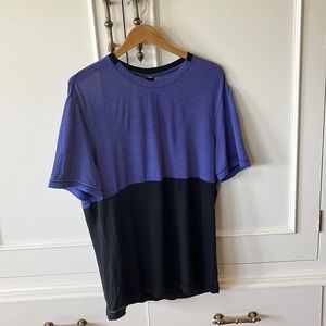 Seewheeze Vintage Periwinkle and Black special edition run tee shirt.